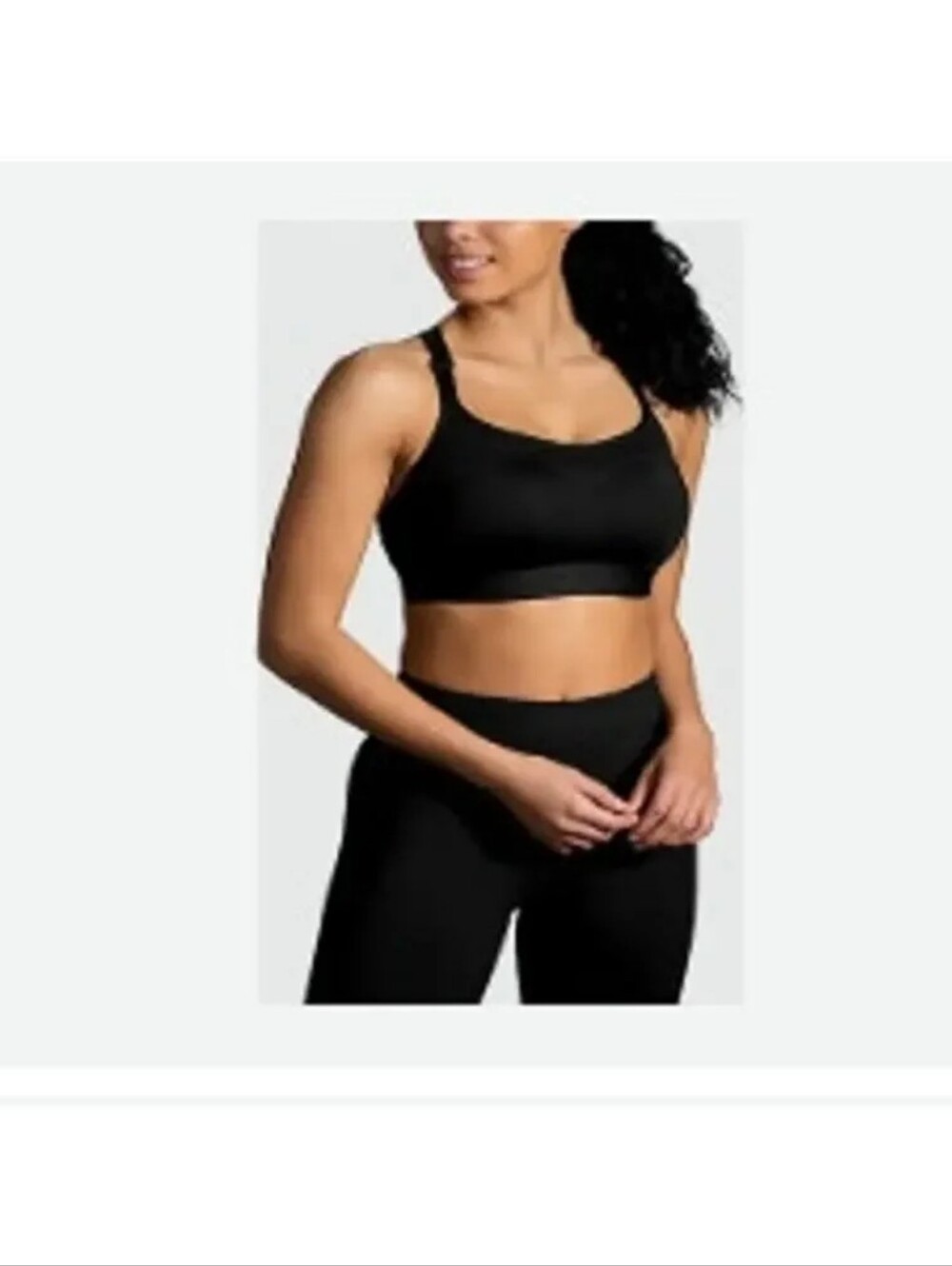 New‎ Brooks Dare Racerback Run Bra Black in Size 30C